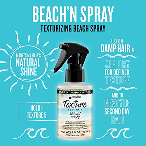 SexyHair Texture Beach\'n Spray Texturizing Beach Spray, 4.2 Oz | Maintains Natural Shine | Up to 24 Hour Humidity Resistance | All Hair Types - Thumbnail 3