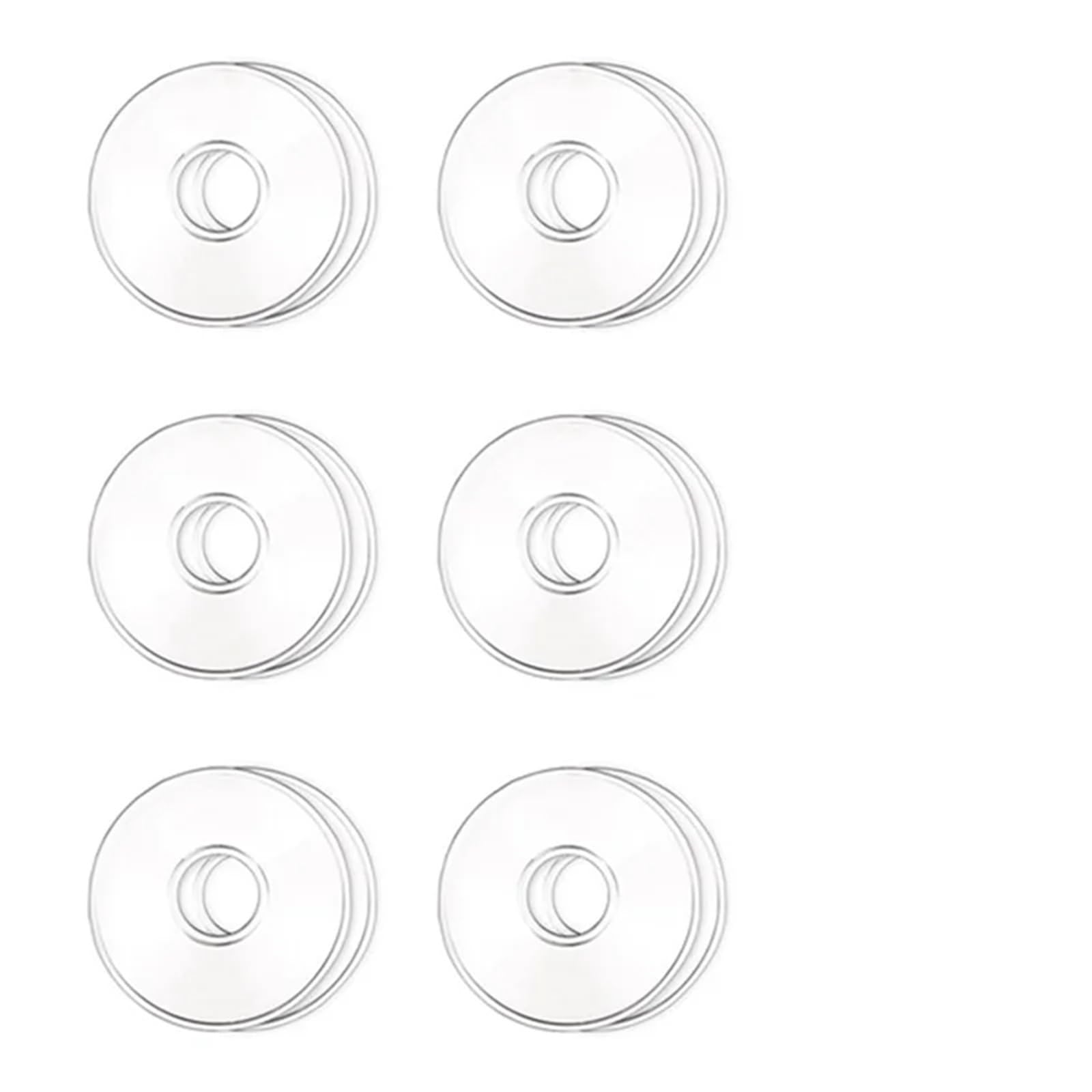 Candle Drip Protectors 15-Pack A88E Round Glass Bobeches, Candle Wax Catcher Rings for Candlesticks