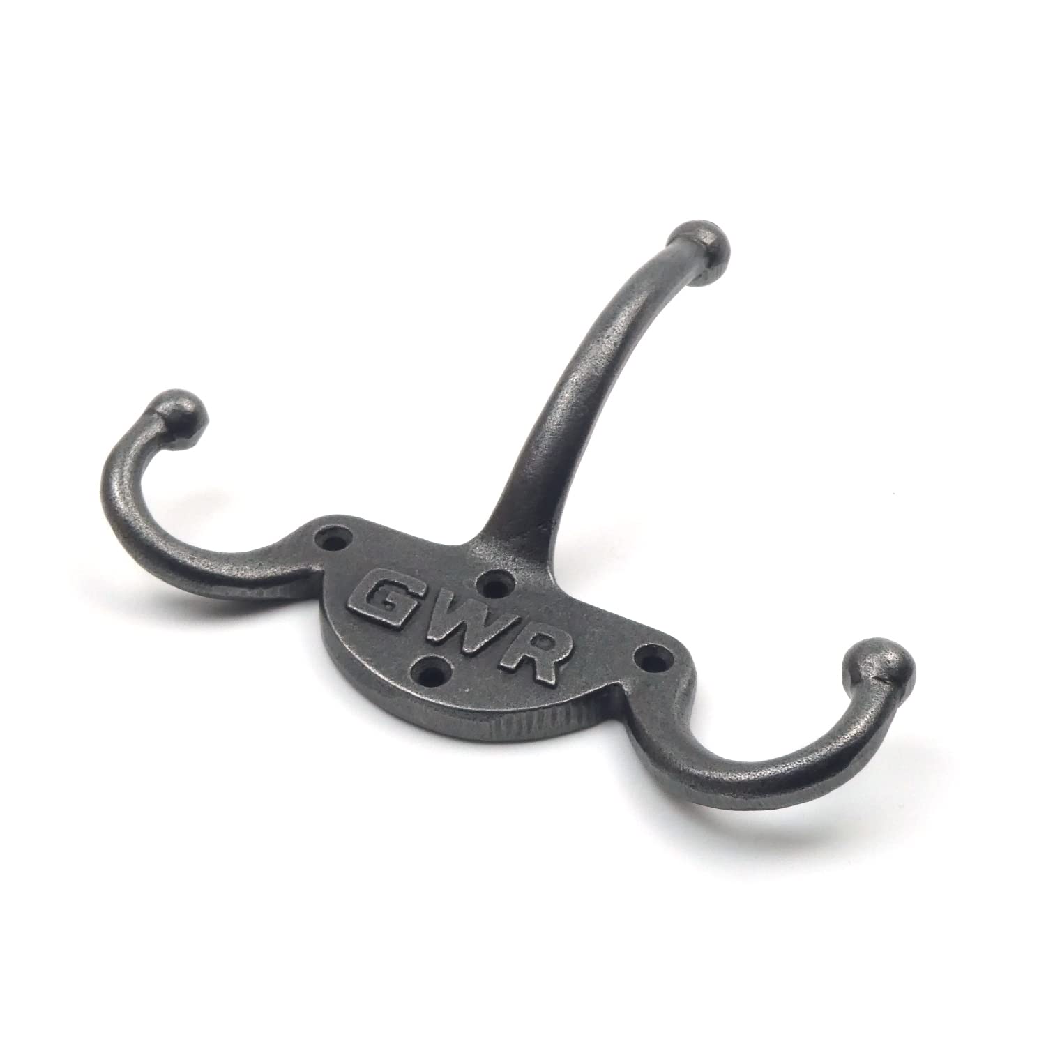 Oakcrafts GWR Antique Cast Iron Railway Triple Coat Hook - 160mm x 125mm