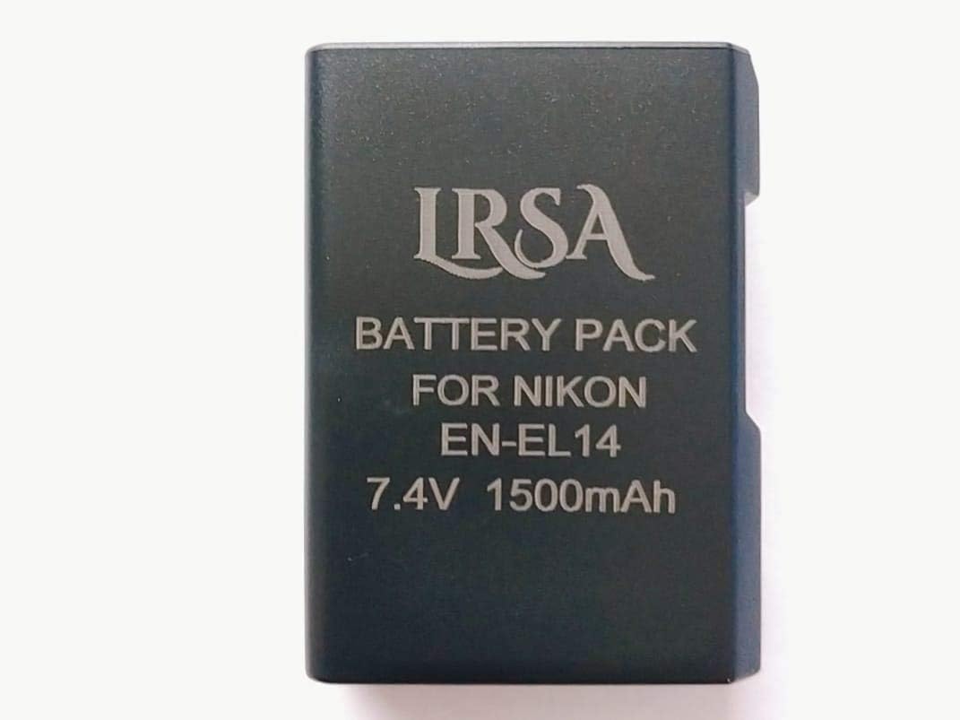 LRSA TECHNOLOGY PVT. LTD Lithium-Ion DSLR Battery 7.4 v 1500mah 2-Pack for Nikon EN-EL14, EN-EL14a Video Camera (EN-EL14 CAMERA BATTERY)