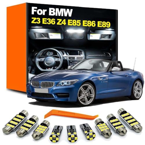 Bombillas LED Interior Coche Kit Techo Mapa Maletero BMW Z3 E36 Z4 E85 E86 E89 1995-2017