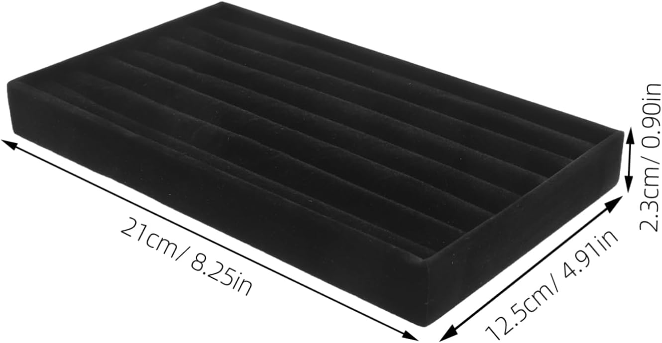 Alipis Small Jewelry Display Tray Organizer for Rings Earrings Necklaces Lightweight Portable Jewelry Storage Holder for Travel and Home Vanity Wear-resistant Material with Elegant Design