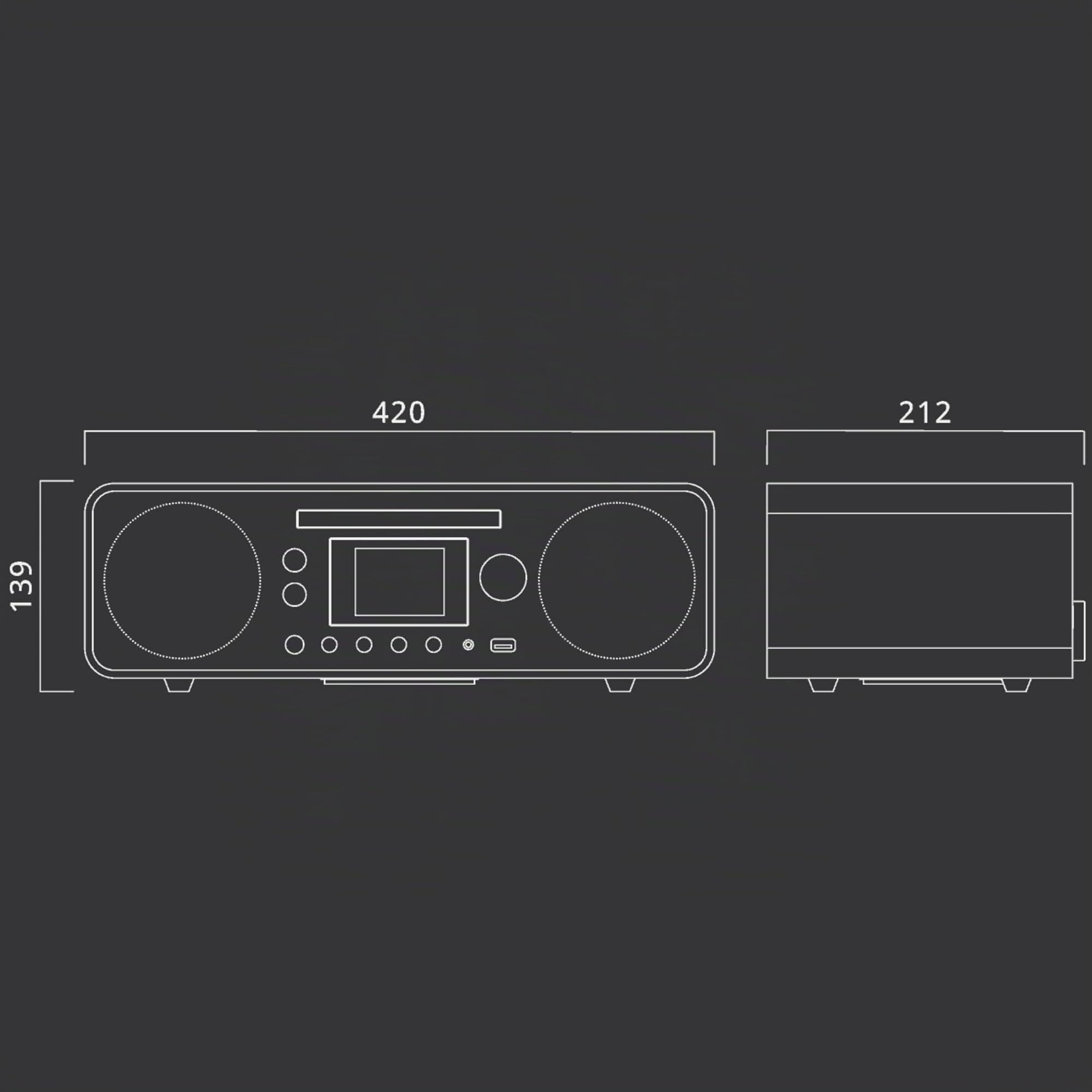 MUSE Micro chaîne HiFi M-885 DBT
