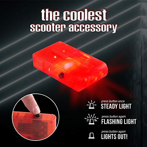 image for Lascoota Brake LED Light USB Rechargable - Easy to Insert Orange Tail 