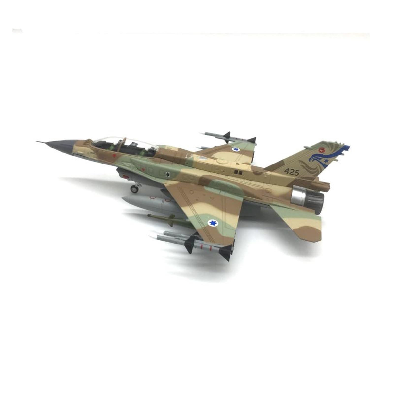 Must-Have for Collectors Modello in Piccola Scala Aerei 1:72 per F-16I Fighter Simulazione Modello in Lega pressofusa Finito Decorazione del Desktop Kit di Costruzione di Modelli
