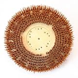 Global Industrial 641903OC 17 in. 70-46 Grit Scrub Brush for Concrete - Orange