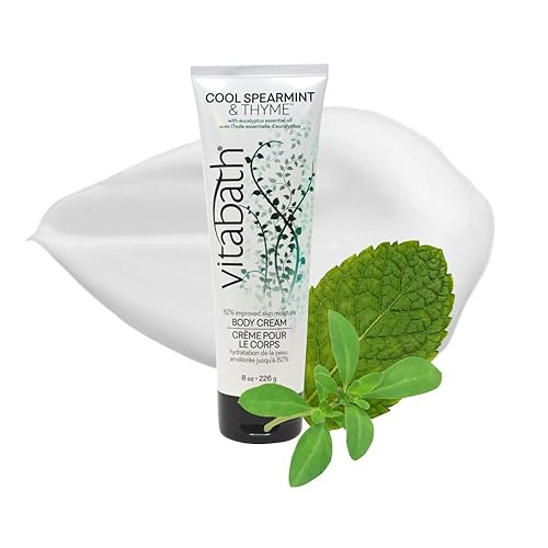 Miniatura 3 de Vitabath Crema corporal, menta verde fresca y tomillo, 8 onzas líquidas