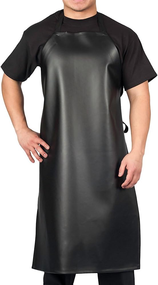 KNG Heavy Duty Waterproof Vinyl Apron – Black