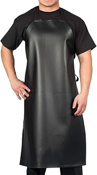 KNG Heavy Duty Waterproof Vinyl Apron Black
