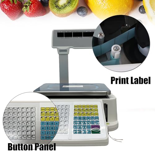Báscula Comercial Digital TECHTONGDA con Impresora Térmica 66 lb miniatura 5