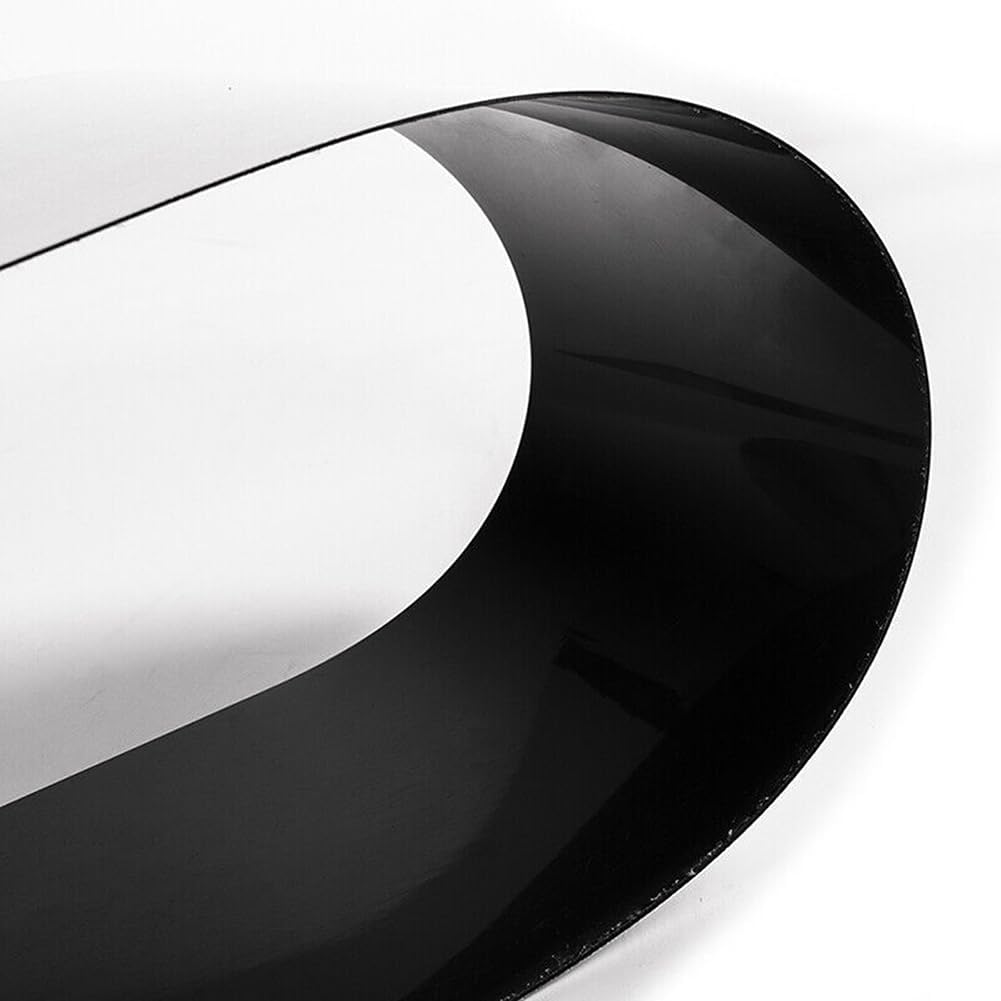 Possbay Polycarbonate Car Side Window Pillar Posts Tirm Covers for Ford Bronco 4-Door 2021 2022 2023, Glossy Piano Black, UV Treated, 2pcs