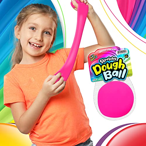 Fun a Ton Squishy Dough Ball (6 Balls Assorted) Neon Color Sensory Fidget Toys for Kids, Stress Relief Therapy Squeeze Ball. Autism ADHD Toys. Office Desk Calming Fidgets. F-401-6s
