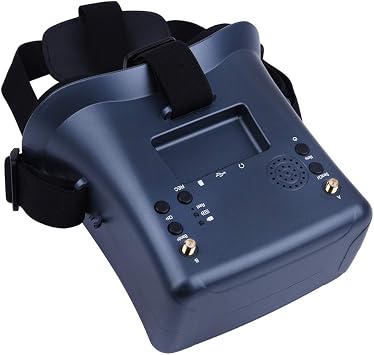 FPV Goggles 5.8GHz Receiver with DVR, 4.3 Inch HD LCD for Racing Drone and BWhoop Drone, Includes 3.7V 2000mAh Battery