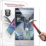 PThink® 2.5D Round Edge 0.3mm Ultra Slim Nano Tempered Glass Screen Protector for Sharp Aquos Crystal with 9H Hardness/Anti-scratch/Fingerprint resistant (Sharp Aquos Crystal)