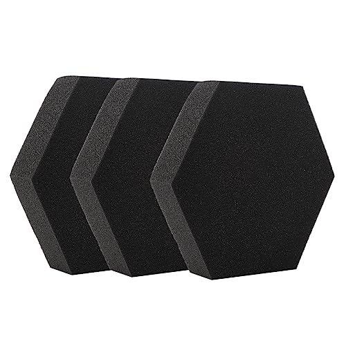 Panel acústico hexagonal de 3 piezas para grabación en casa, alta densidad miniatura 1
