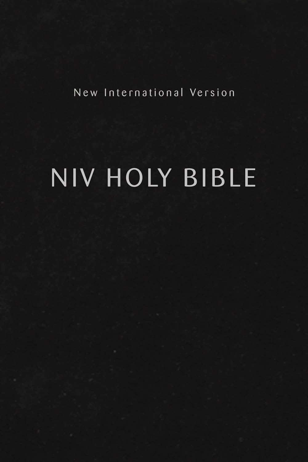 Amazon Holy Bible New International Version, Black, Comfort Print