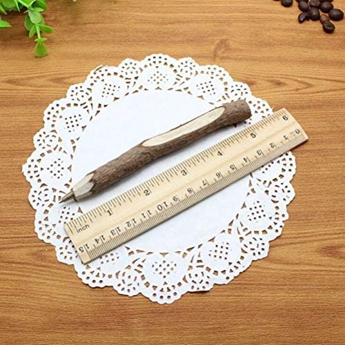 STOBOK 12pcs Bark Wood Ball Pens Wooden Ballpoint Pen Creative Rustic Branch Twig Pen (13cm)