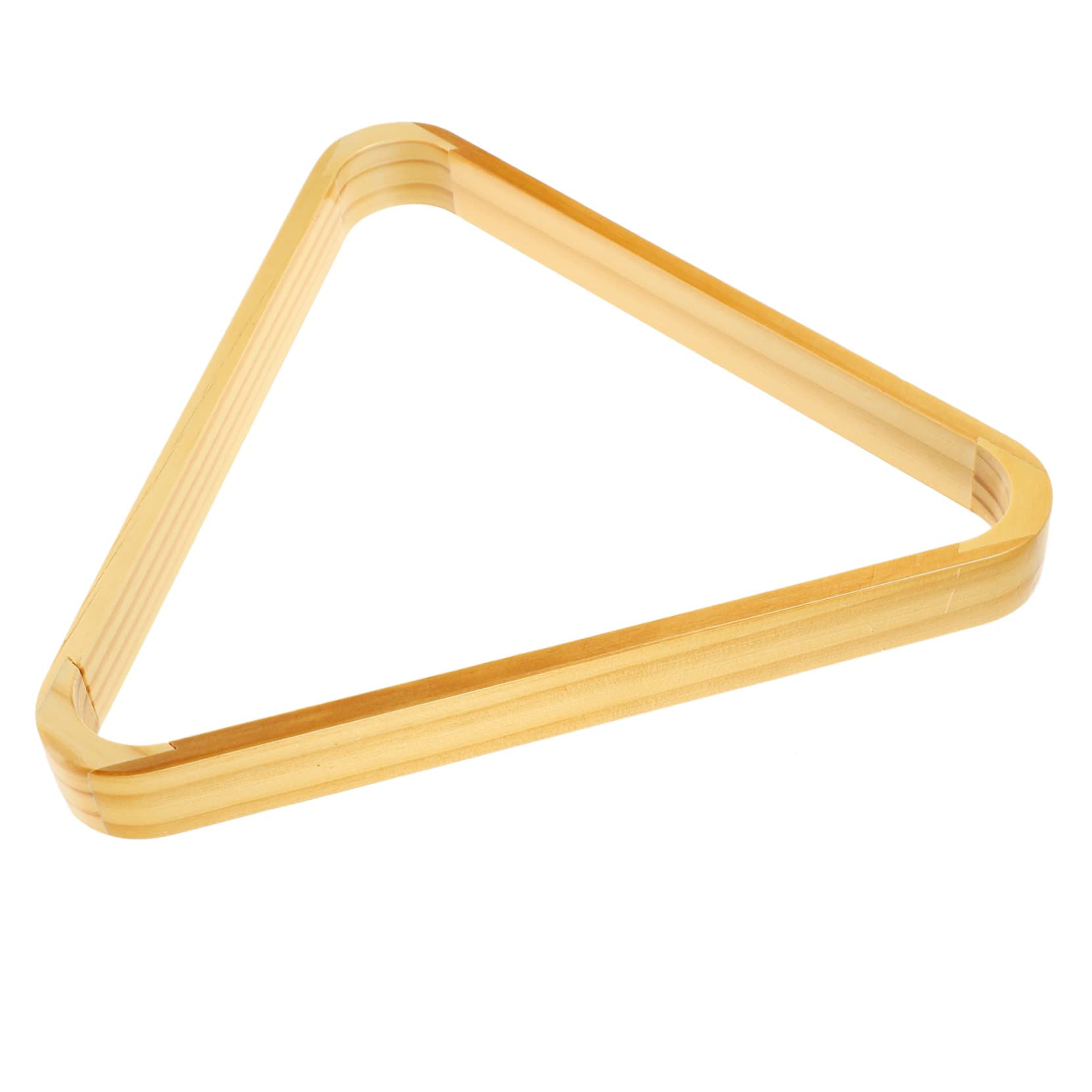 Kisangel Wooden Billiard Ball Frame Mini Pool Triangle Rack Abs Storage Cueball Holder Stable Design Pool Table Accessory