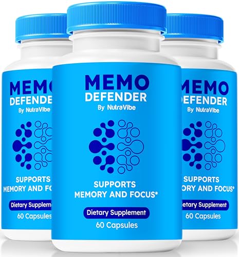 (3 Pack) Memo Defender Pills Unlock Your Full Potential With MemoDefender Formula To Support Memory Focus & Concentration For Overall Health and Function Official MemoDefend (180 Capsules)