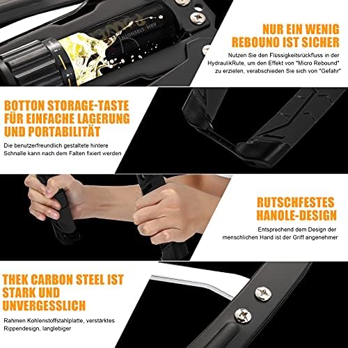 Adjustable Hydraulic Power Twister Arm,Strength Training Equipment,Resistance 44-440LB Hydraulic Bar Exerciser Expander for Shoulder,Arms and chest expander for Men and Women Home Fitness Equipment