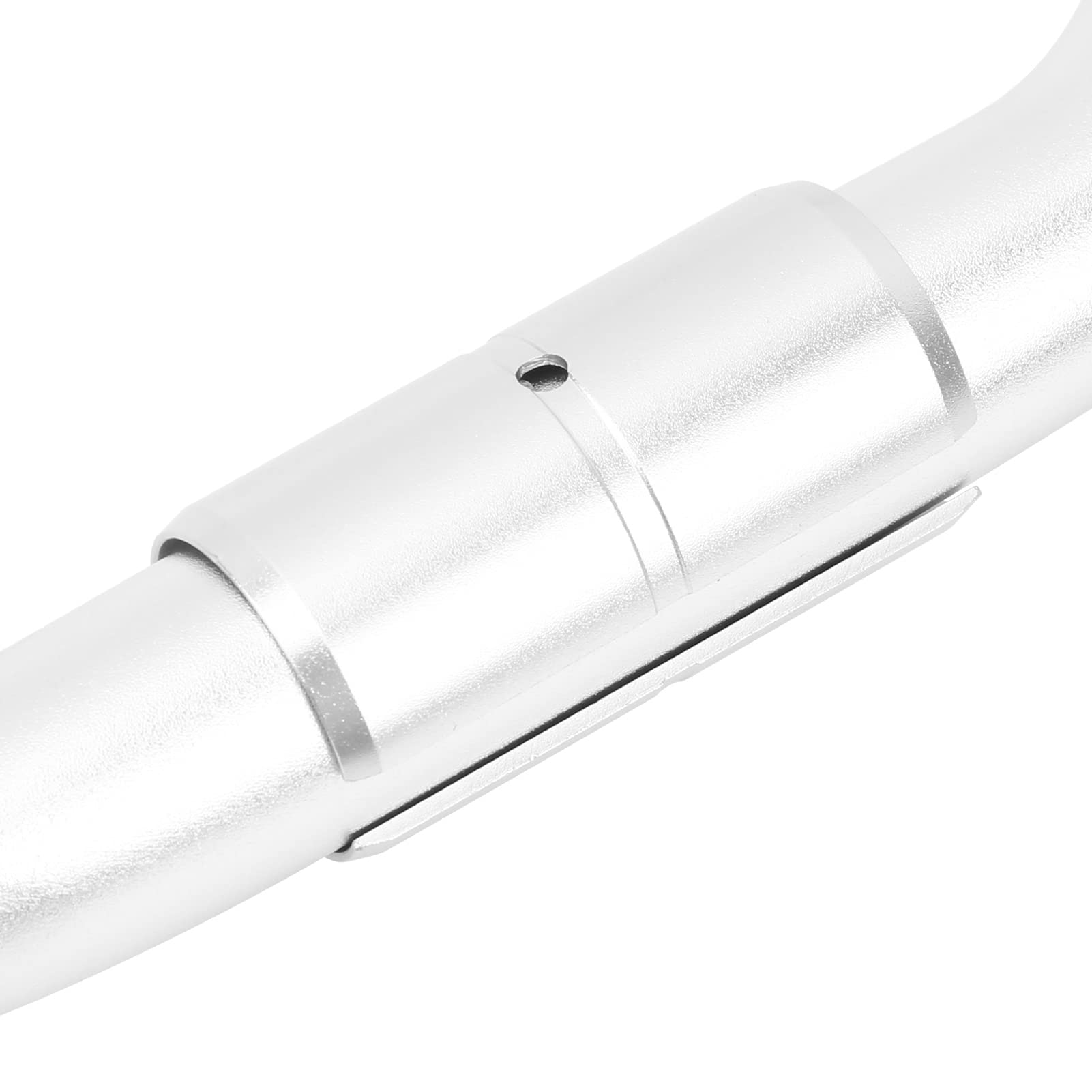 Manubrio per Bicicletta Pieghevole Ultraleggero in Lega di Alluminio, Elegante Manubrio P per Biciclette Pieghevoli, Lunghezza 490 Mm, Scegli tra 2 Colori (Argento)