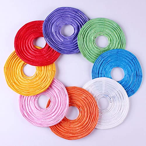 Miniatura 5 de Farol De Papel Redondo Multicolor De 8 12 16 Pulgadas Para Bodas, Fiestas, Decoración Del Hogar, Lámpara De Papel Naranja-40 Cm