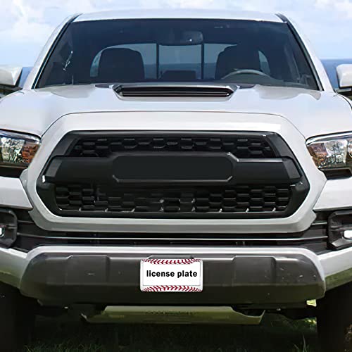 Baseball License Plate Frame Novelty Personalized Car Tag Holder 2 Holes Aluminum License Plate Covers With Screw Caps Car Accessories For Men Women #TOP5