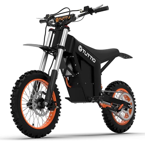 Tuttio Soleil01 Electric Dirt Bike for Teens Adults with Black Suspension Fork, UL Certificate
