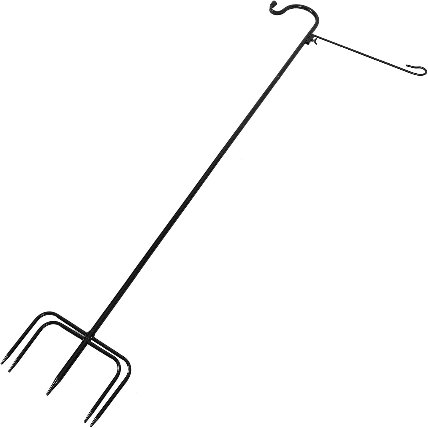 MAGICLULU Rust-Resistant Iron Shepherd Hook 137cm Garden Light Hook Outdoor Yard Hanging for Lanterns and String Lights Patio Décor