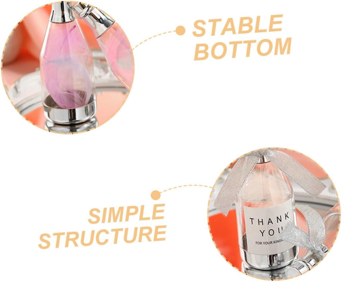 20pcs Silver Bottle Shaped Candy Containers Large Candy Cases for Wedding Party Favors Sugar Storage Boxes Adults Event Supplies