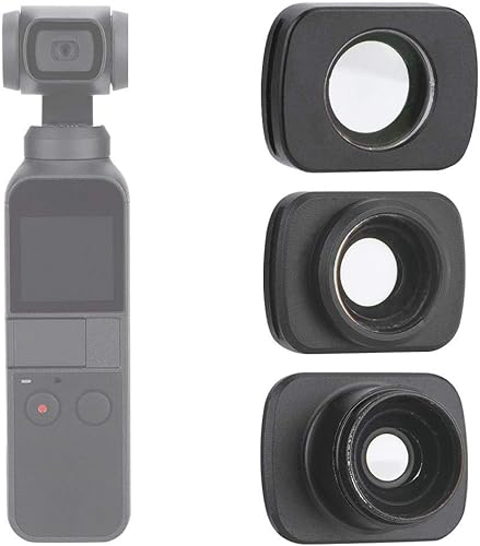 Miniatura 6 de Juego de 3 filtros para Osmo, micro gran angular10X macroojo de pez Kit de filtro de lente para cámara OSMO