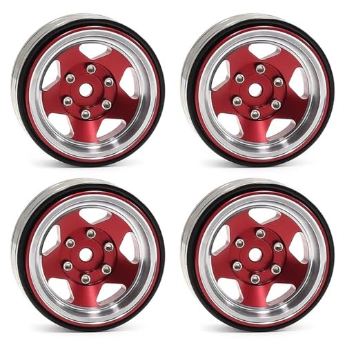 Jantes beadlock 1.3" et pneus crawler RC de haute précision pour TRX4M FMS