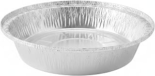 Aluminum Foil Liners for Air Fryer, Pre-Formed Square and Round Pans for Cooking (1 PC)