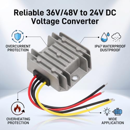 Ausla Convertisseur Abaisseur 36V/48V à 24V 8A 192W pour LED Caméra – vue 4
