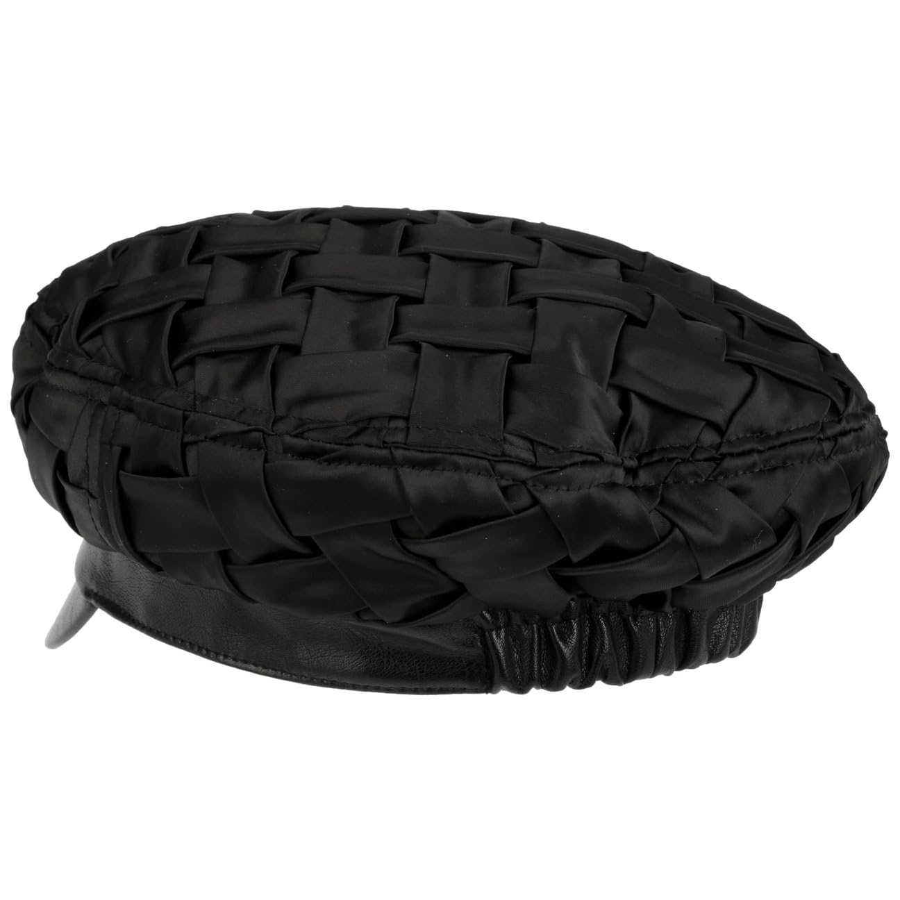 Seeberger Satin Elbsegler Elbseglermütze Kapitänsmütze Baker-Boy-Mütze Ballonmütze Schirmmütze Damen - mit Schirm, Futter Herbst-Winter Winter