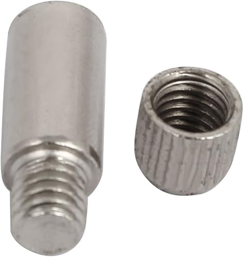 Miniatura 3 de uxcell Estante de gabinete de vidrio de madera 0.315 in de diámetro de acero inoxidable Soporte Pins 5PCS