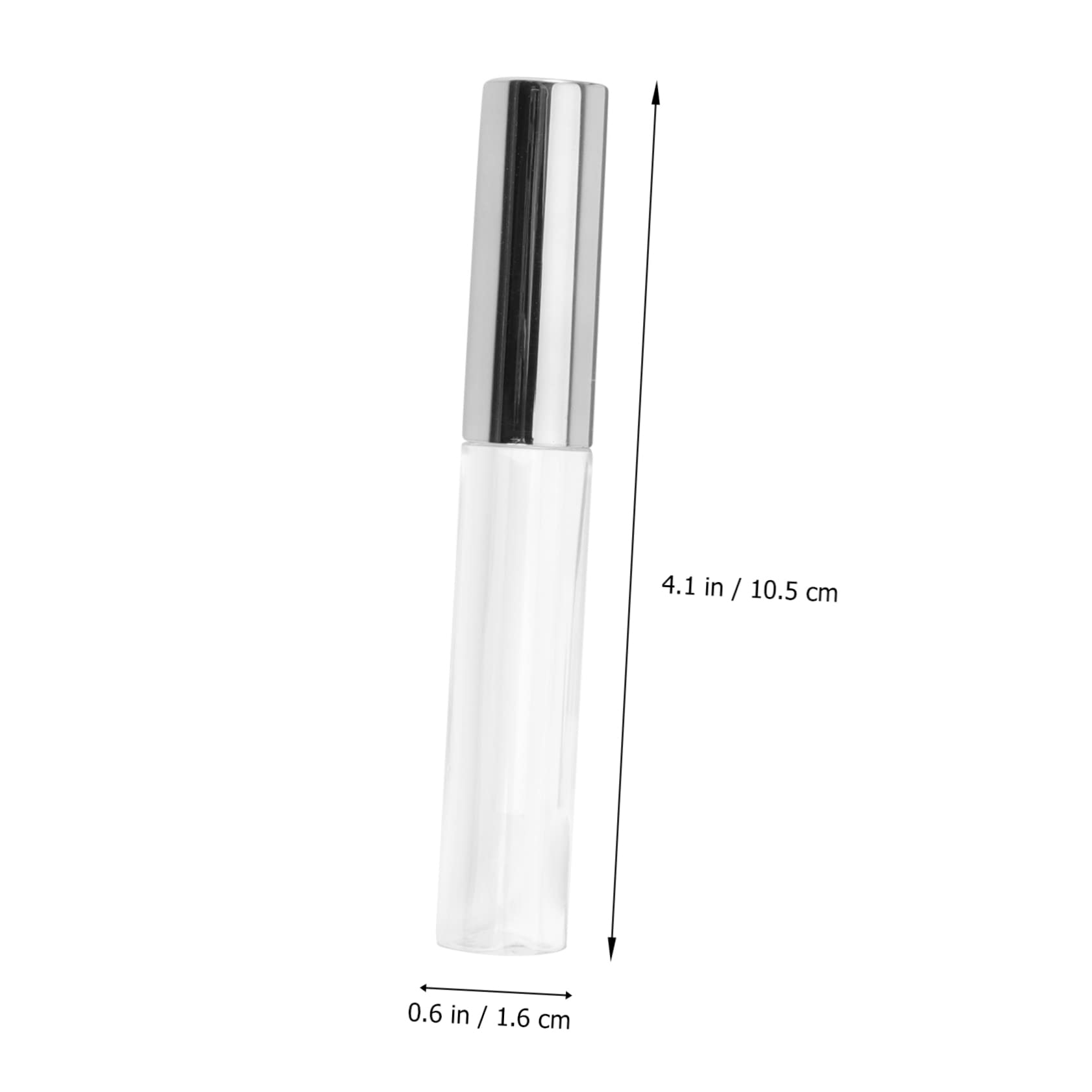 Angoily 30pezzi Tubi Vuoti Per Labbra Da Plastica Con Design Circolare e Finitura Argento Per Gloss e Colorazione Labbra