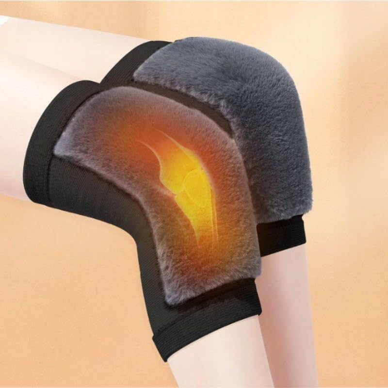 Fleece Sports Knee Pads Thickened Cold Proof Warm Leg Covers