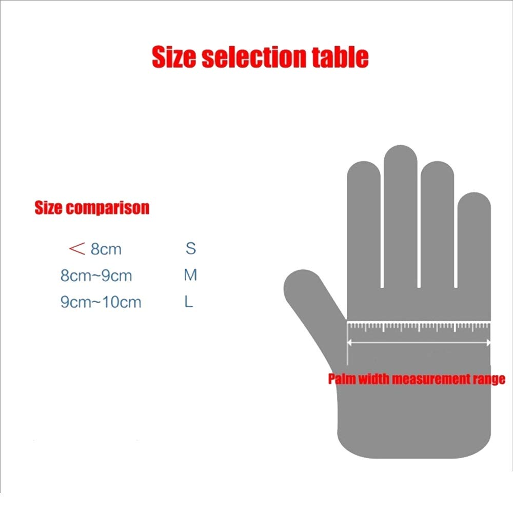 Axdwfd Guanti degli Uomini di Inverno, Touch Screen Gloves All'aperto Antivento di Guida, con Fodera in Pile (Color : Black, Size : S)