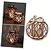 PRETYZOOM Hemp Rope Wicker Willow Candle Holder Retro Home Decor Vintage Style Creative Candle Light Aesthetic for Housewarming