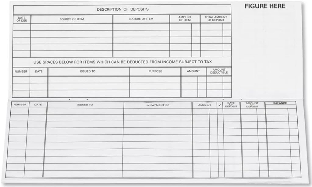 Register for Traveller Checks (1 Pack of 5 Registers)