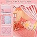 Wilwolfer Kid Tent with Mat, Star Lights - Kids Play Tents for Toddlers Kids Tents Indoor Playhouse - Princess Tent for Girls Toy House Gift (Pink with Cloth)