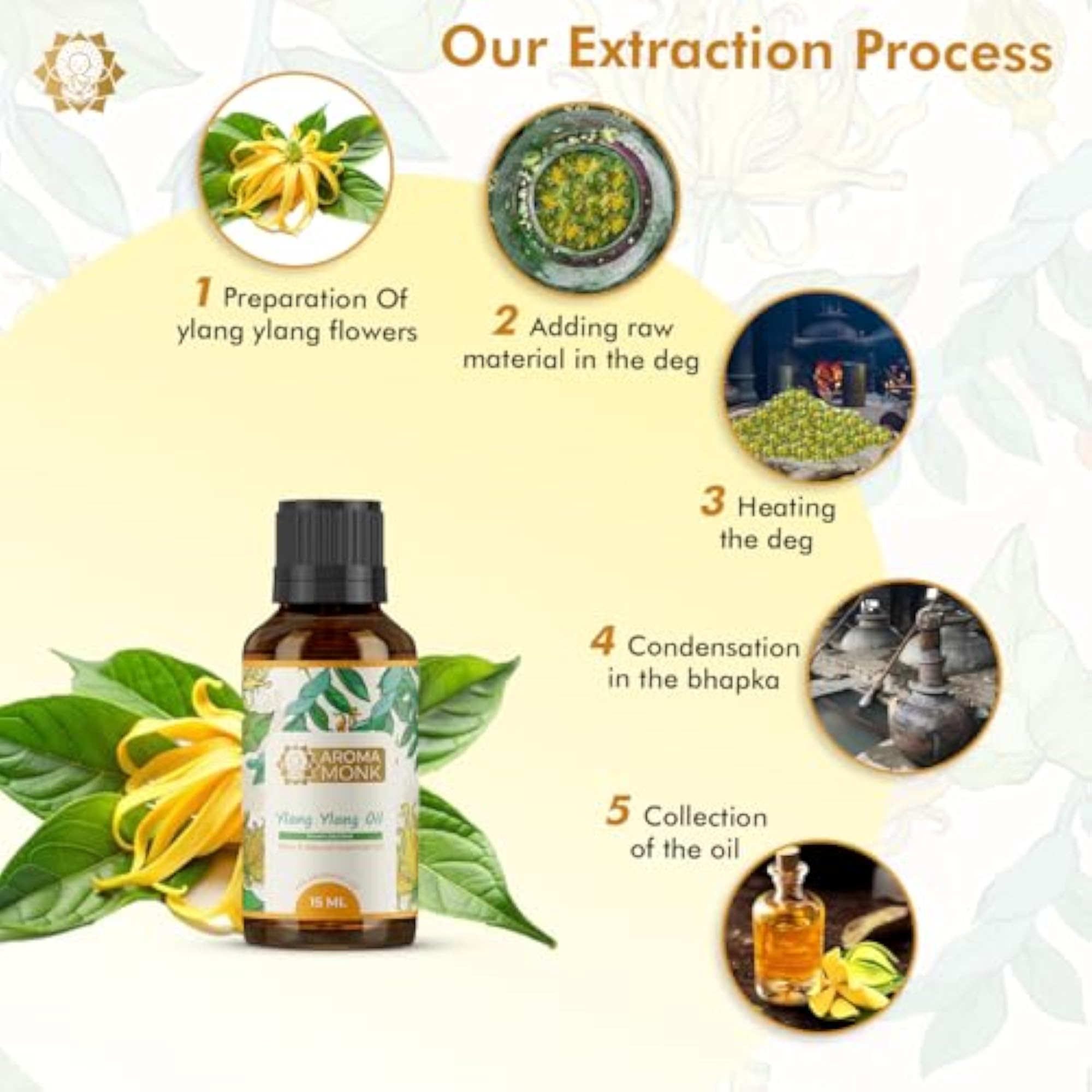 Aroma Monk Ylang Essential Oil, 100% Pure