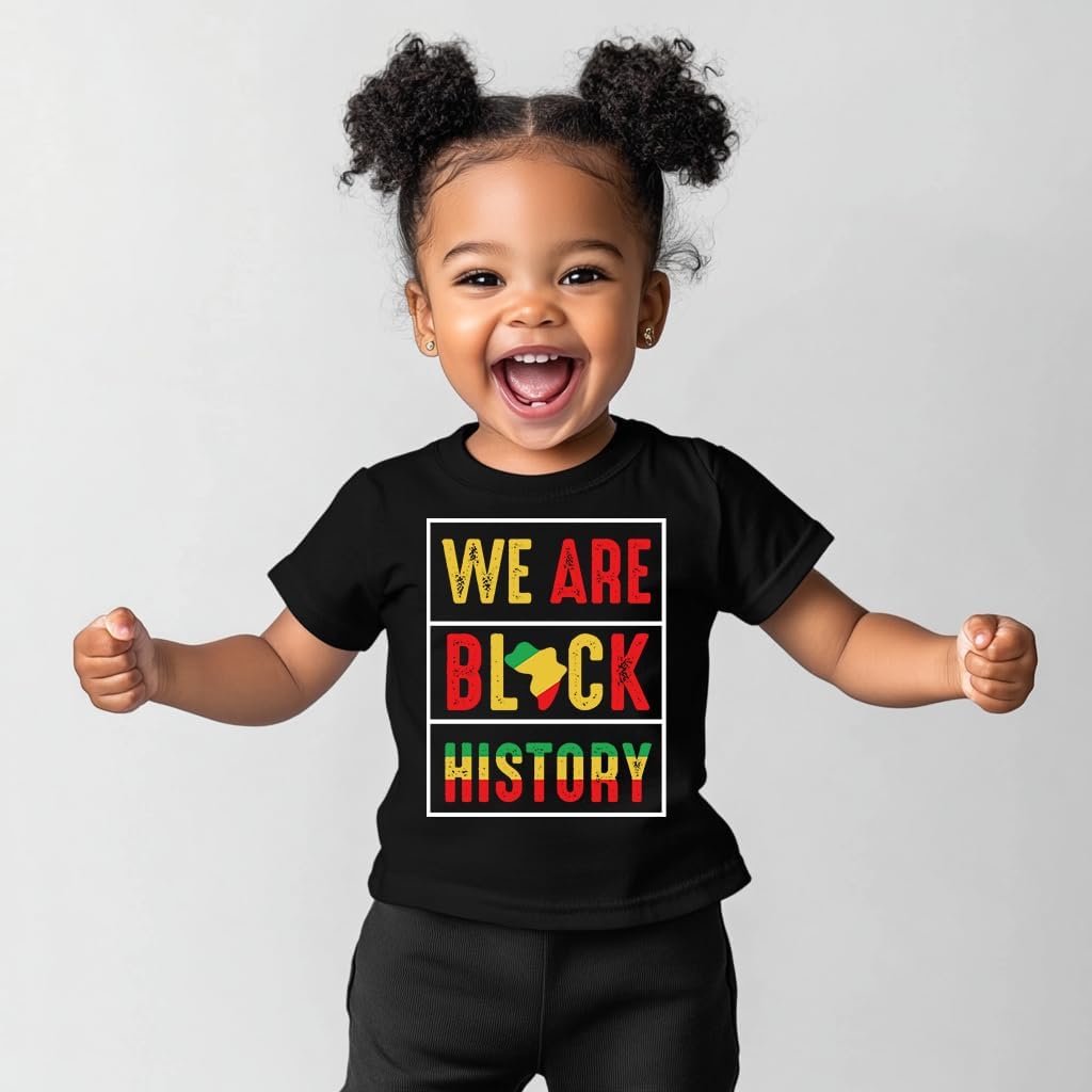 Toddler Black History T-Shirts for Boys Girls, Black History Month Shirts for Kids, Graphic Top Funny Letters Print Tees - Image 6