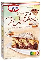 Dr. Oetker Marmor-Wolke, 8 x 455 g, Backmischung für besonders luftig-lockeren Rührkuchen, zum Zubereiten von besonders lockerem und saftigem Marmorkuchen, mit Dekorzucker