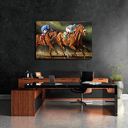 Ports Poster Equestrian Sports Horse Racing Competition Posters Modern Prints Paintings Canvas Wall Art For Home Kitchen Living Room Bedroom Decor (Unframed,24X36Inch) #TOP2