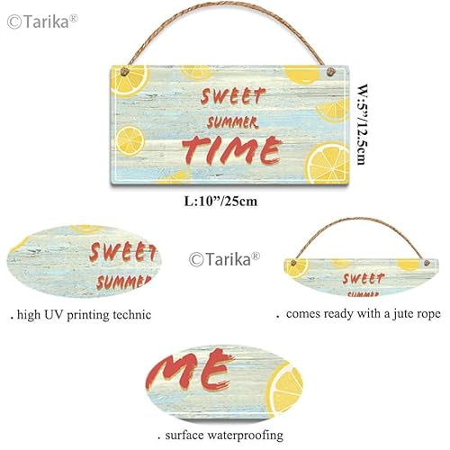 Sweet Summer Time Retro Wooden Public Decorative Hanging Sign For Home Door Fence Vintage Wall Plaques Decoration(5X10Inches) #TOP2