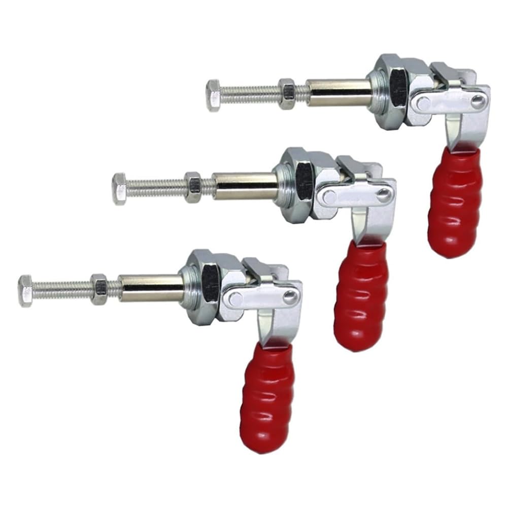 IJSDNVJNDX Galvanized Iron Push-Pull Action Toggle Clamps(100kg), Hand Tool Set for Woodworking, Welding Electronic Assembly Capacity