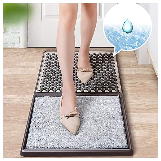 SANI-MAT Disinfecting Floor mat, Sanitizing Shoes Mat for Floor, Cleaning Disinfectant Rubber Shoe Boot Mat for Shoes, Outdoor Door mats, sanitizing Tray for Boot dip mat, Office Sanitizer Mat