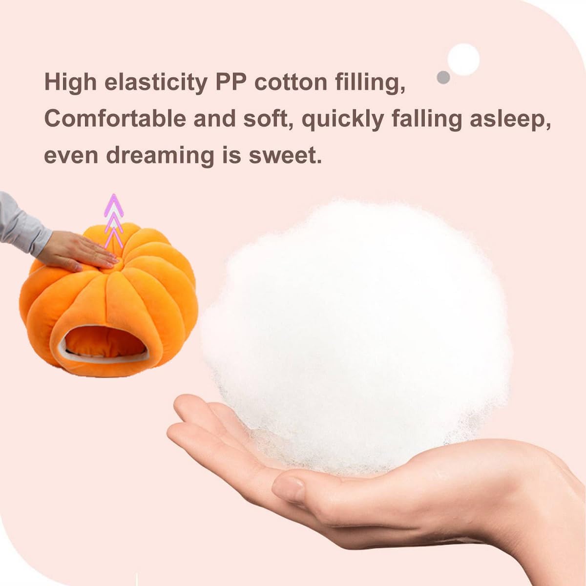 review Pumpkin Cat Bed,Cat Beds for Indoor Cats,Halloween Cat Bed,Cute Pumpkin Style Cat Cave Bed Cat House Tent for Cats Small Dogs,Semi-Enclosed Pet Nest with Removable Cushion (Yellow,L)